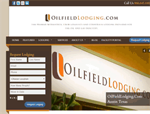 Tablet Screenshot of oilfieldlodging.com